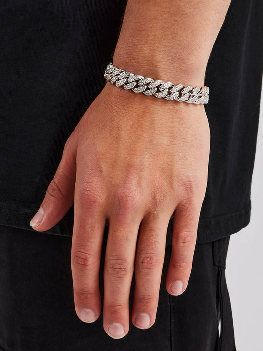 Luxora Cuban Iced Out 12mm Steel CZ