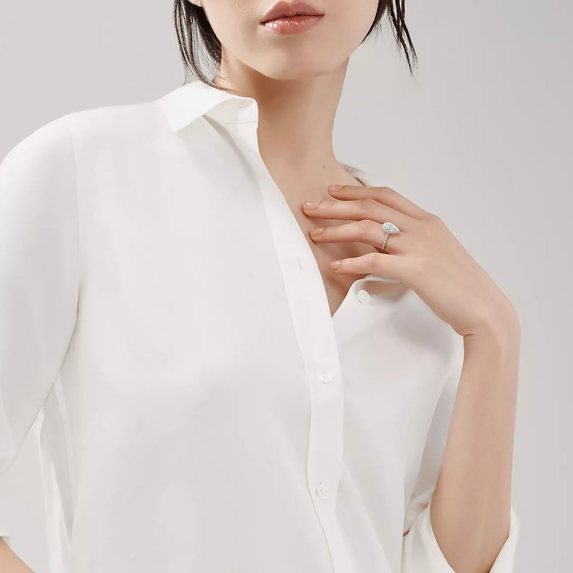 Luxora Pear Prsten 2ct 14k Gold